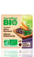 Crackers Olive/Romarin Carrefour Bio — photo du produit