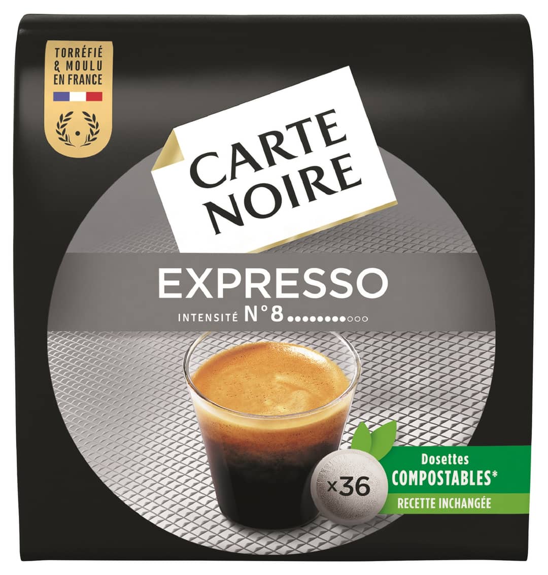 Carte Noire 36 Dosettes souples Expresso N°8 250g — photo du produit