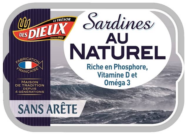 1/6 Sardines au Naturel sans arête — photo du produit