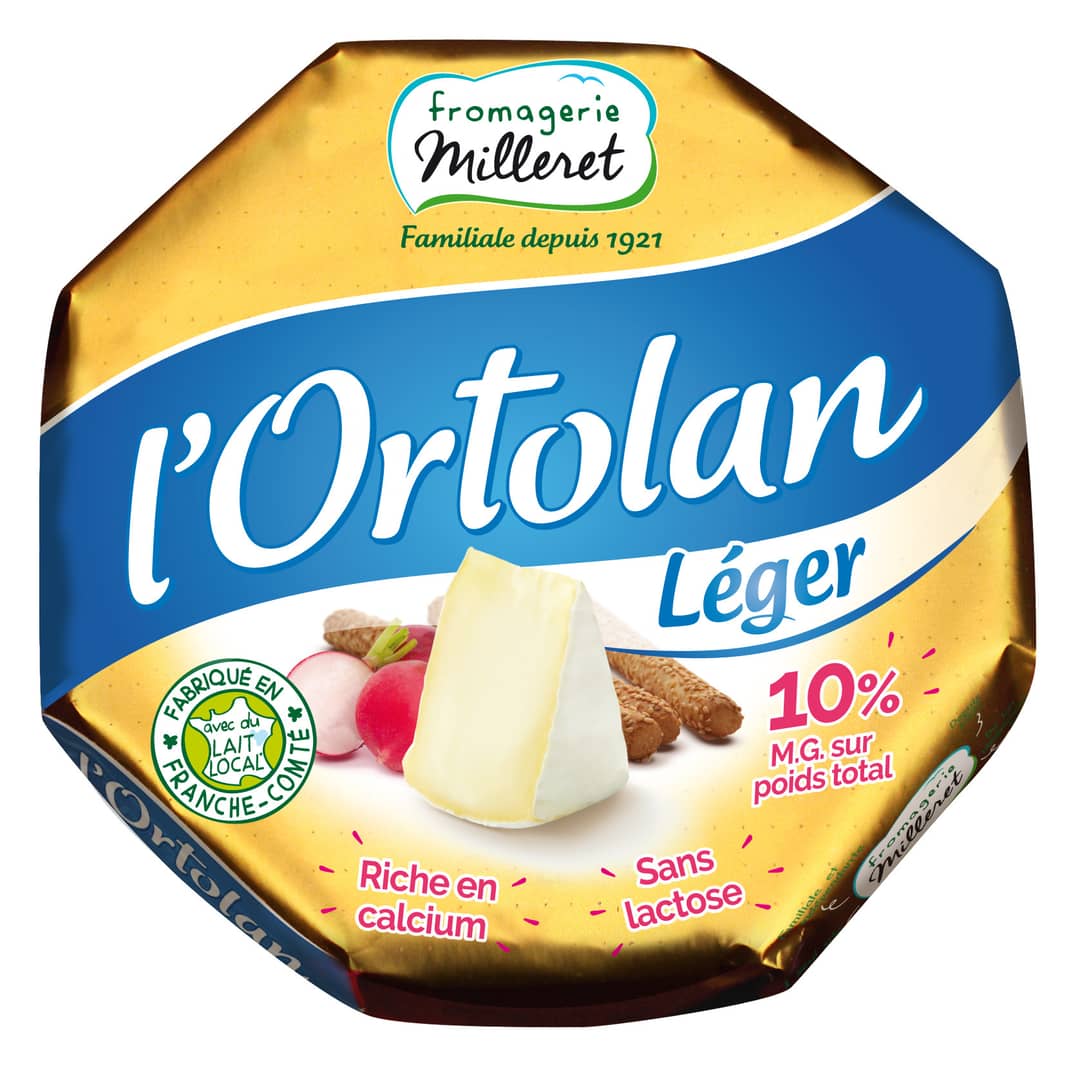 L'Ortolan Léger 250g marque Fromagerie MILLERET — photo du produit