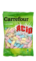 Bonbons lucioles acidulés Carrefour — photo du produit