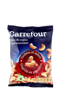 Noix de cajou grillées et salées Carrefour — photo du produit