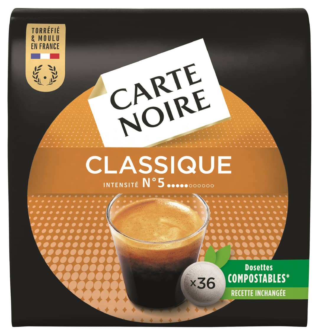 Carte Noire 36 dosettes souples Classique 250g — photo du produit