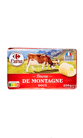 Beurre de montagne doux Carrefour Extra — photo du produit