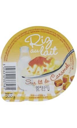 Riz au lait saveur caramel — photo du produit
