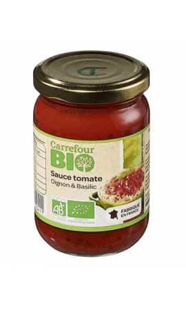 Sauce tomate oignon basilic Carrefour Bio — photo du produit
