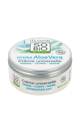 Crème universelle visage corps mains hydra aloe vera SO'BiO étic — photo du produit