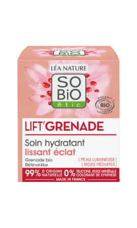 Soin hydratant lissant éclat, Lift'Grenade SO'BiO étic — photo du produit