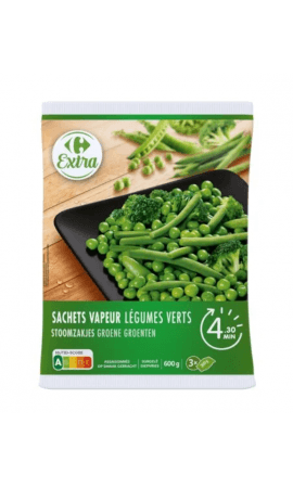 Légumes verts sachets vapeur Carrefour Extra — photo du produit