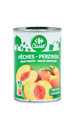 Fruits au sirop pêche demi-fruits Carrefour Classic' — photo du produit