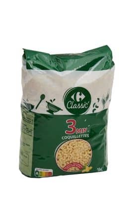 Pâtes coquillettes 3 min Carrefour Classic' — photo du produit