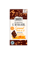 Chocolat noir et éclats de caramel pointe de sel Nestlé Les Recettes de l'Atelier — photo du produit
