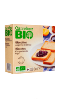 Biscottes au germe de blé Carrefour Bio — photo du produit