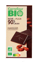 Chocolat noir avec 90% de cacao Carrefour Bio — photo du produit