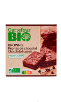 Brownie aux pépites de chocolat Carrefour Bio — photo du produit