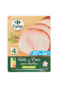 Rôti de Porc aux Herbes -25% de sel Carrefour Extra — photo du produit