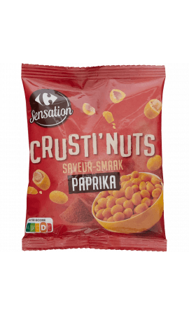 Gâteaux apéritif Crusti' Nuts paprika Carrefour Sensation — photo du produit