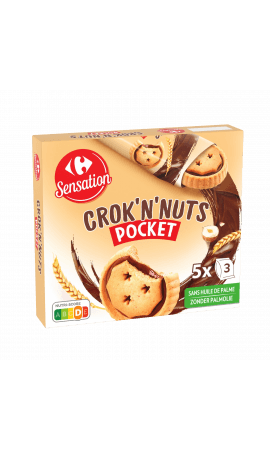 Biscuits Crok'N'Nuts pocket Carrefour Sensation — photo du produit