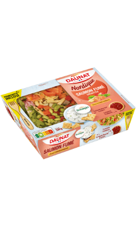 Plateau Salade Saumon fumé crudités Daunat — photo du produit