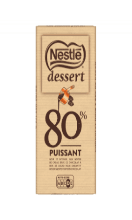Tablette Dessert Noir 80% Nestlé — photo du produit