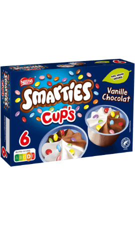 Glace Cup's Vanille Chocolat Smarties — photo du produit
