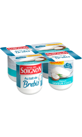 Yaourt au lait de brebis coco Soignon — photo du produit