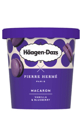 Pot Glace Macaron Vanilla & Blueberry Häagen-Dazs — photo du produit